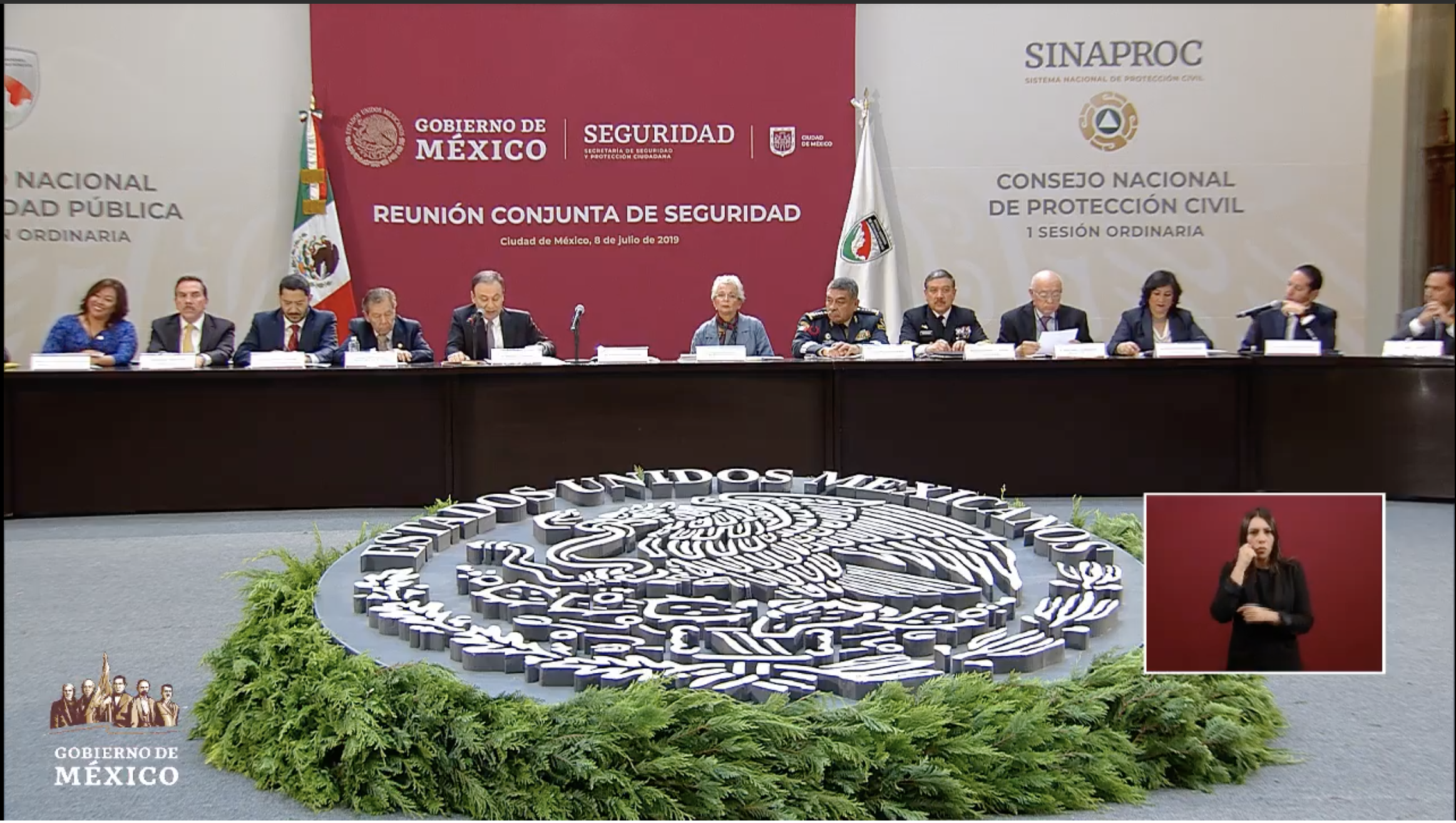 Sesión Ordinaria del Consejo Nacional de Protección Civil