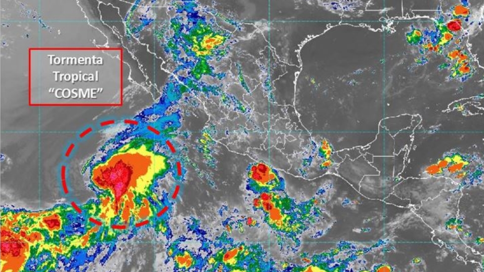 Se forma la tormenta tropical Cosme al suroeste de Cabo San Lucas