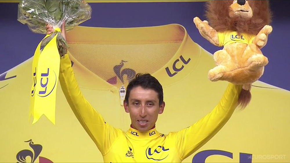 El colombiano Egan Bernal es el virtual ganador del Tour de Francia
