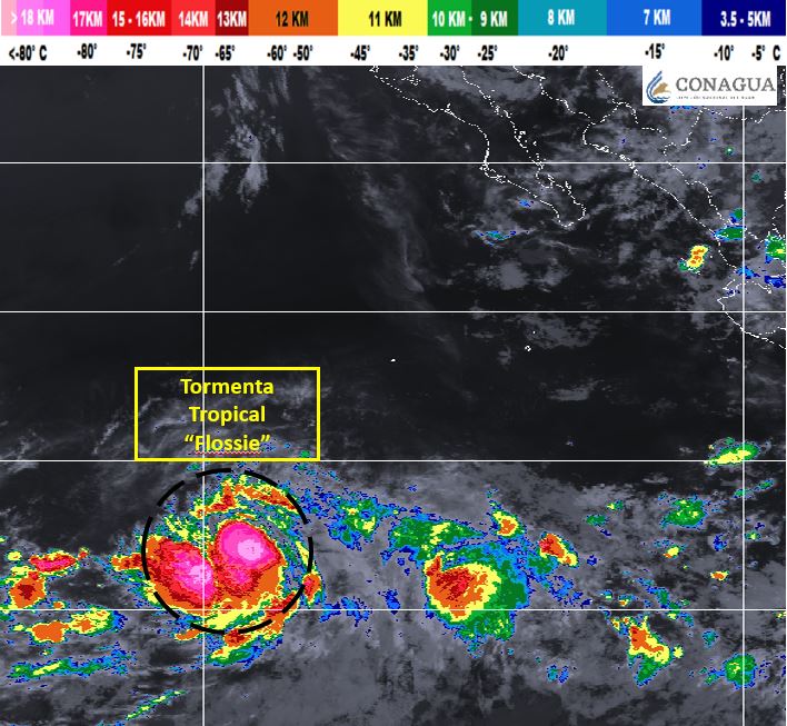 Tormenta tropical Flossie se aleja de costas mexicanas - flossie-2