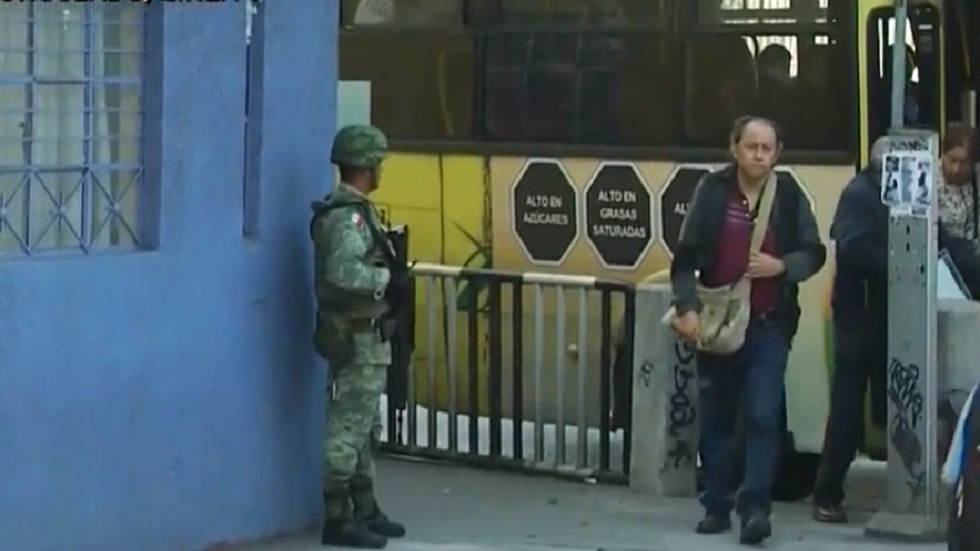 Guardia Nacional opera en estaciones del Metro y Metrobús Guardia Nacional opera en estaciones del Metro y Metrobús