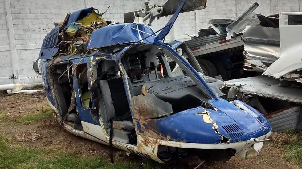 Detienen a policía estatal sospechoso de derribar helicóptero en Edomex