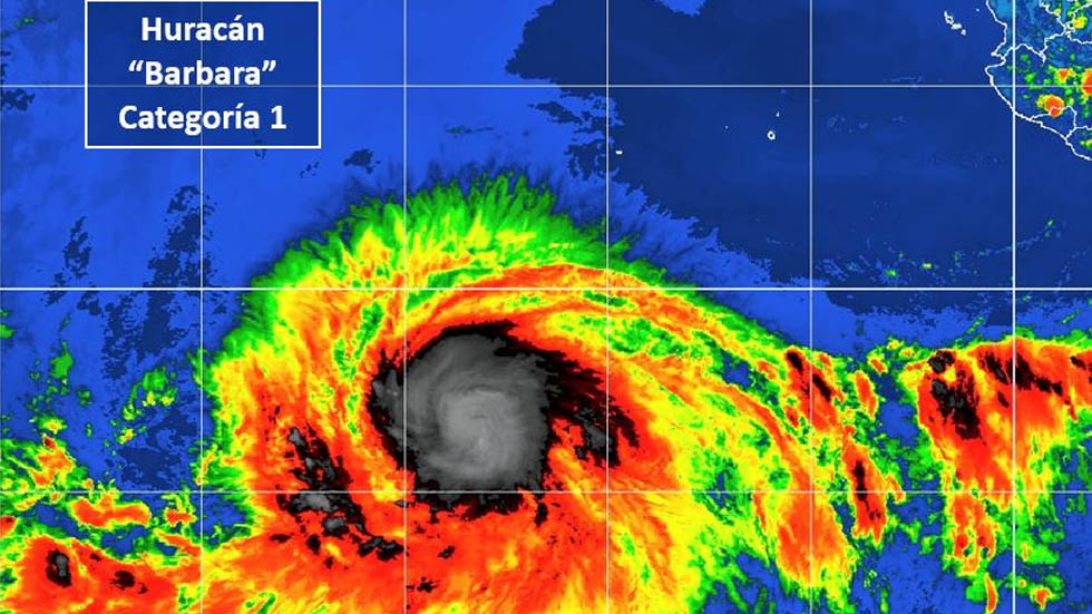 Bárbara se convierte en huracán categoría 1, pero se aleja de las costas mexicanas