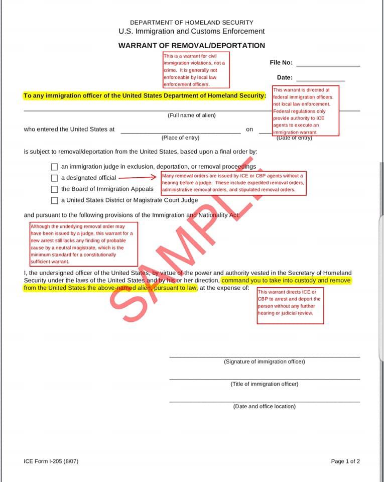 ICE podría ingresar a casas solo con orden del juez - ice-orden1