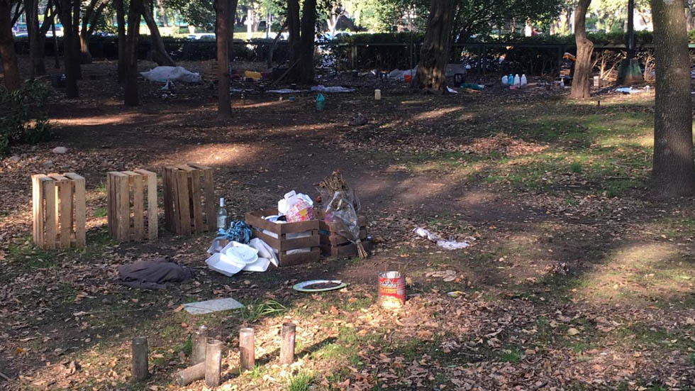 Indigentes instalan campamentos en el bosque de Chapultepec - indigentes-museo-tamayo-6