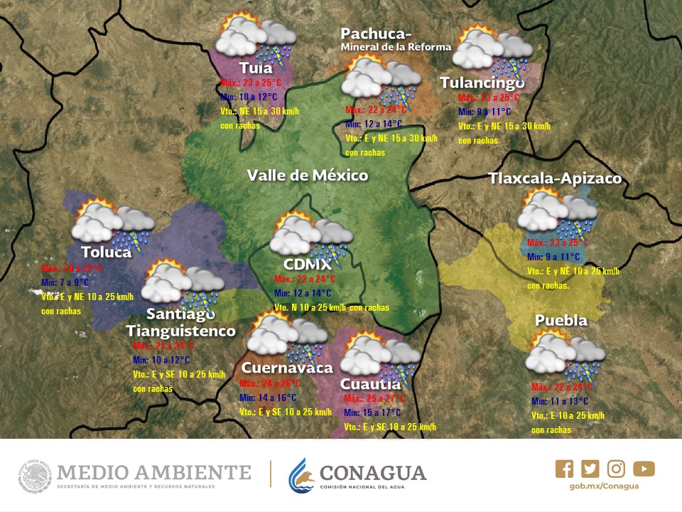 Persistirán las lluvias fuertes en el Valle de México - lluvias-valle-de-mexico-1