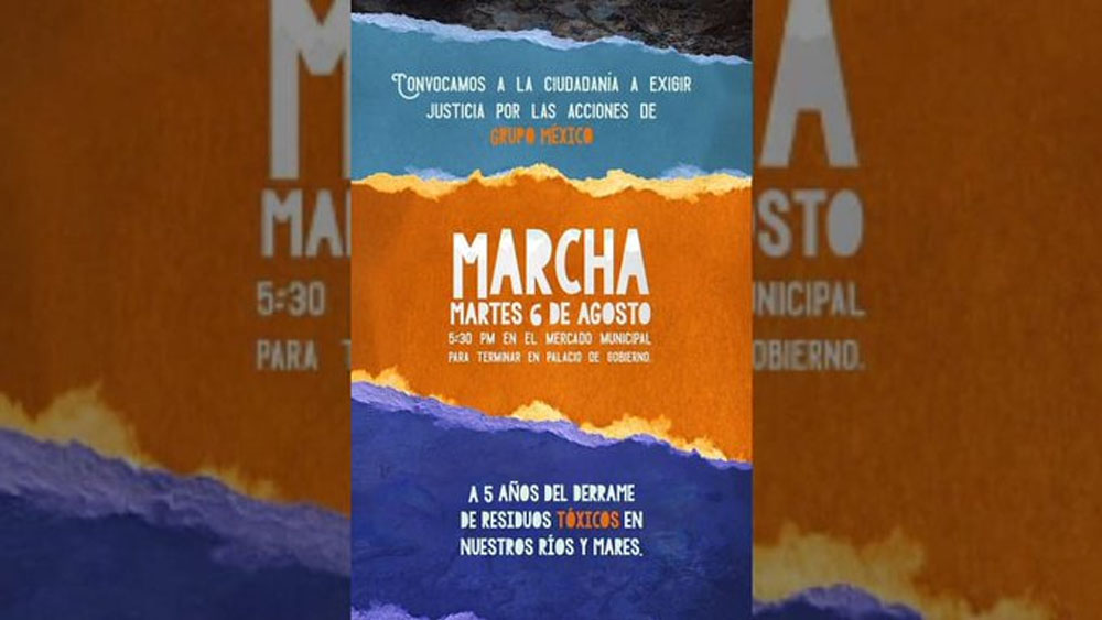 Continúan manifestaciones contra Grupo México en Sonora