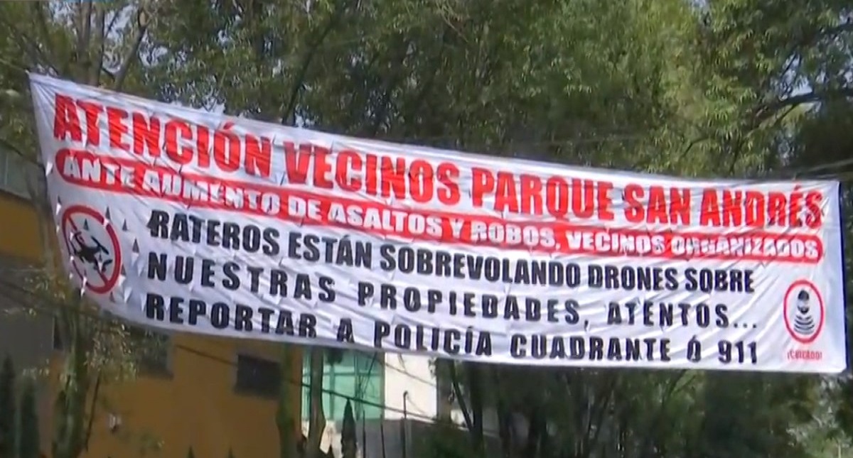Denuncian uso de drones para vigilar casas que robarán en Coyoacán Denuncian uso de drones para vigilar casas que robarán en Coyoacán