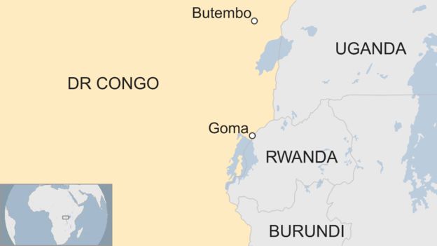 Confirman segunda muerte por ébola en frontera de El Congo y Ruanda - mapa-congo