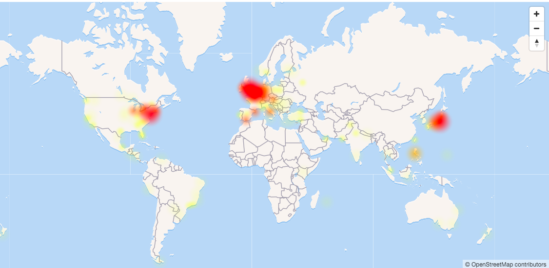 Caen redes sociales a nivel mundial - mapa-de-falla-twitter