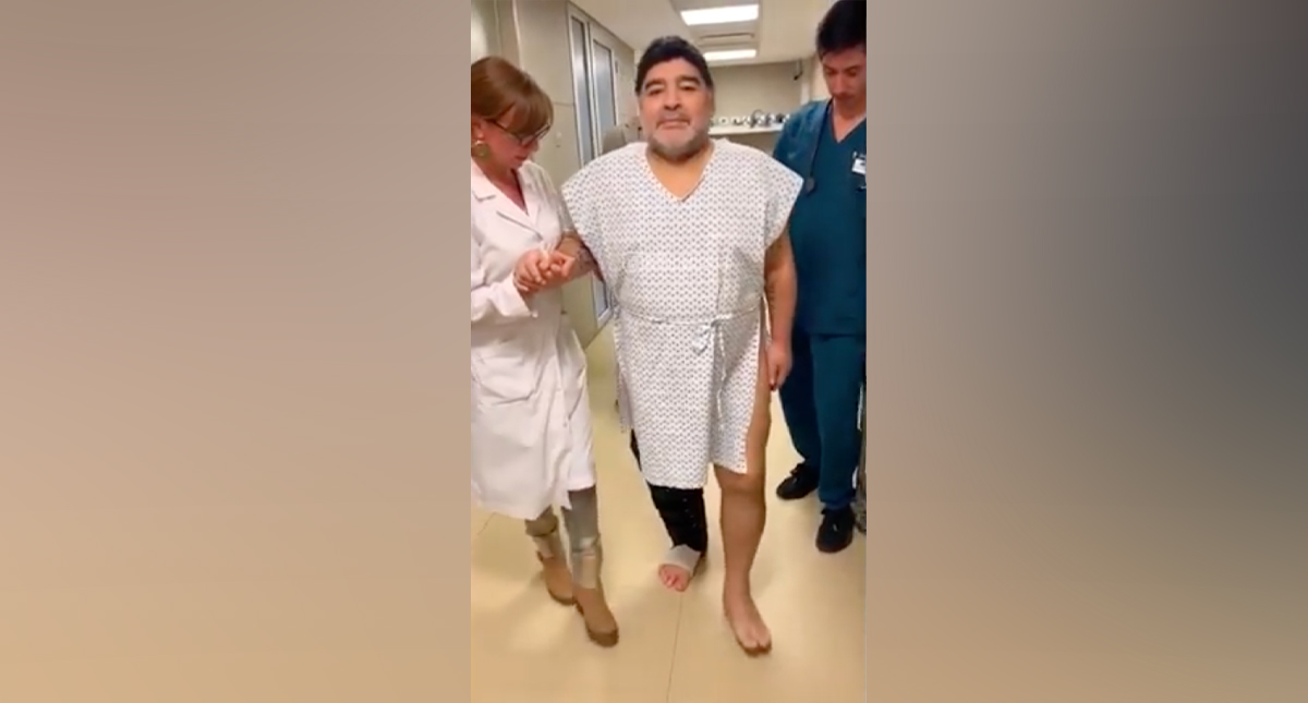 #Video “Hoy volví a caminar como cuando tenía 15 años”: Maradona
