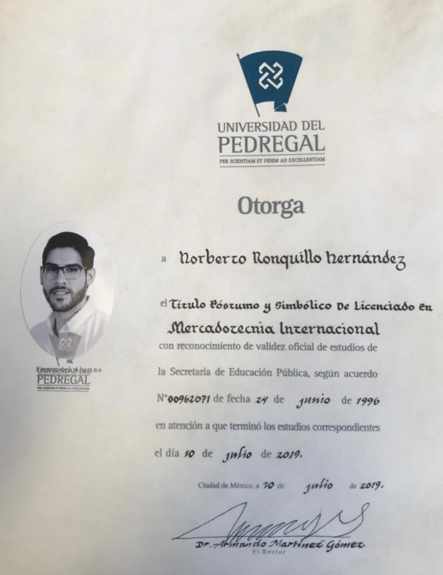Otorgan a familiares de Norberto Ronquillo título póstumo - norberto-ronquillo-titulo
