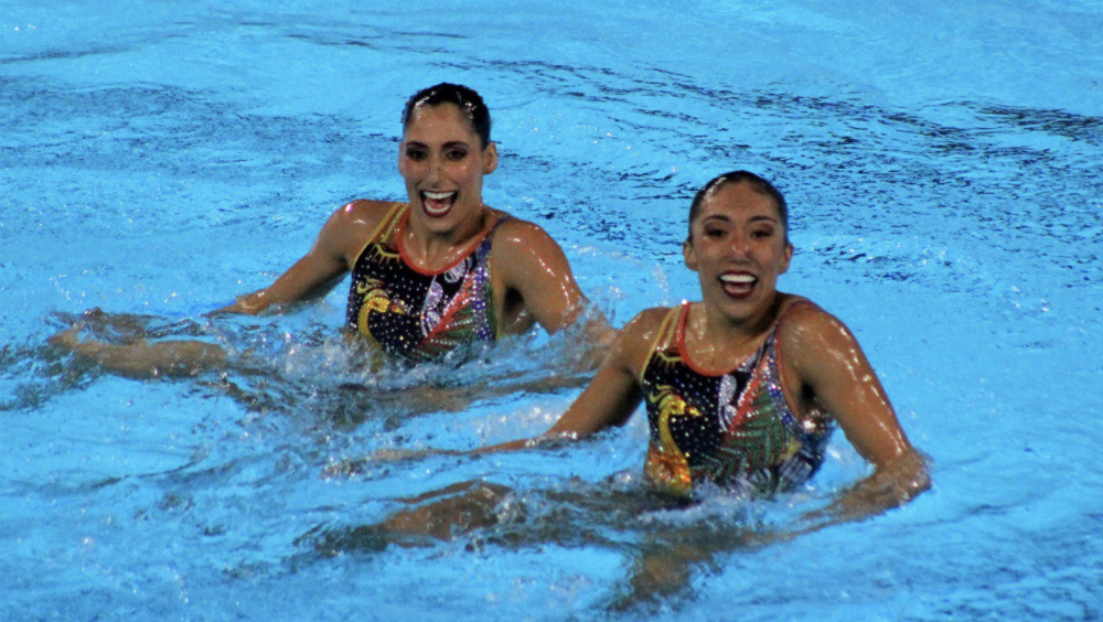 Diosdado y Jiménez logran plata en natación artística de Lima 2019