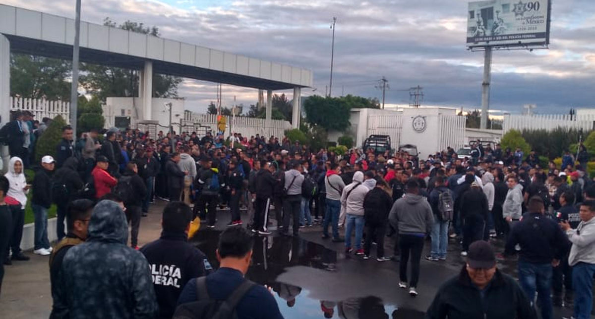Enfrentamientos durante protestas de Policías Federales contra la Guardia Nacional