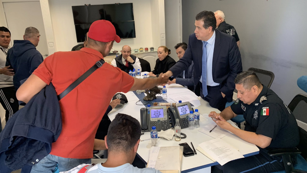 SSPC sostiene negociaciones con policías federales inconformes SSPC sostiene negociaciones con policías federales inconformes