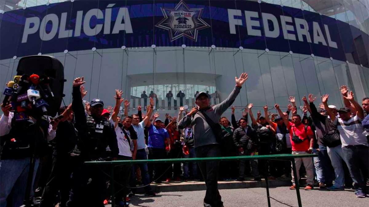 Policías federales desmienten debilitamiento de su movimiento
