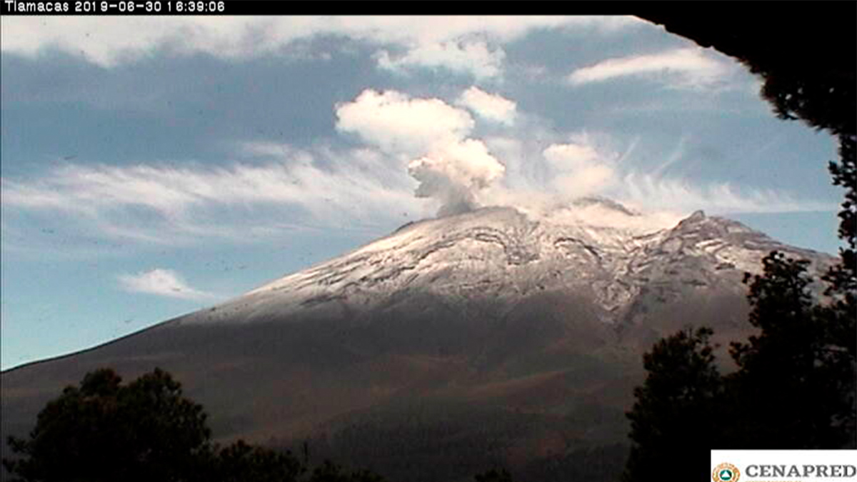 Popocatépetl registra 34 explosiones  en menos de 24 horas