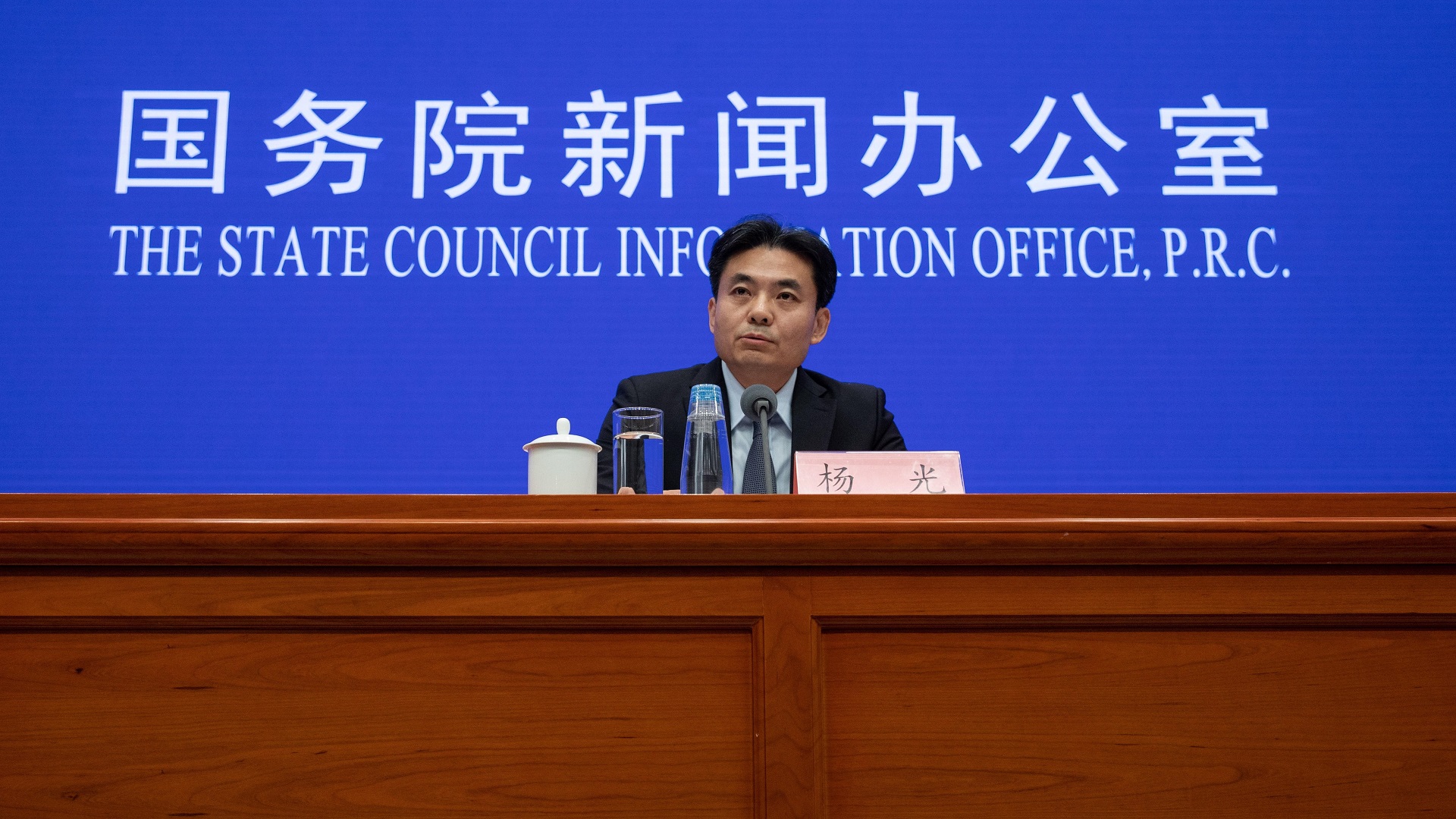 China condena violencia en manifestaciones de Hong Kong - portavoz-de-la-oficina-de-asuntos-de-hong-kong-y-macao-yang-guang