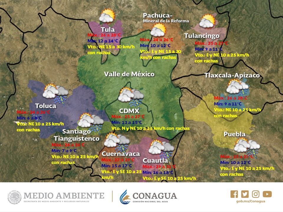 Lluvias muy fuertes afectarán el occidente y sur del país - pronostico-del-tiempo-6-de-julio