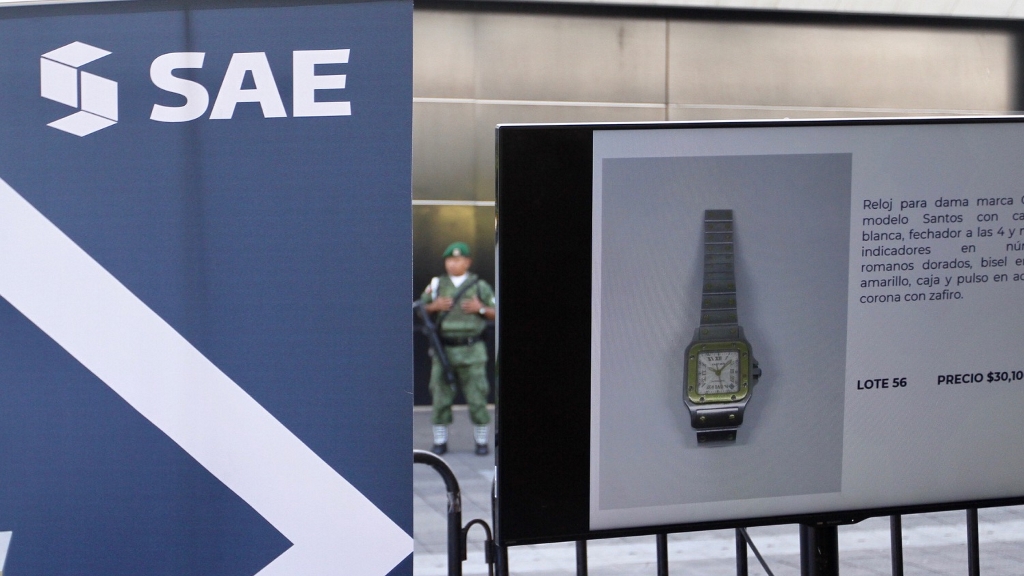 SAE logra vender más de 10 mdp en joyas decomisadas