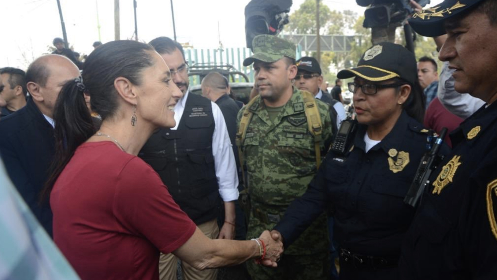 Supervisa Sheinbaum operación de Guardia Nacional en Venustiano Carranza Supervisa Sheinbaum operación de Guardia Nacional en Venustiano Carranza