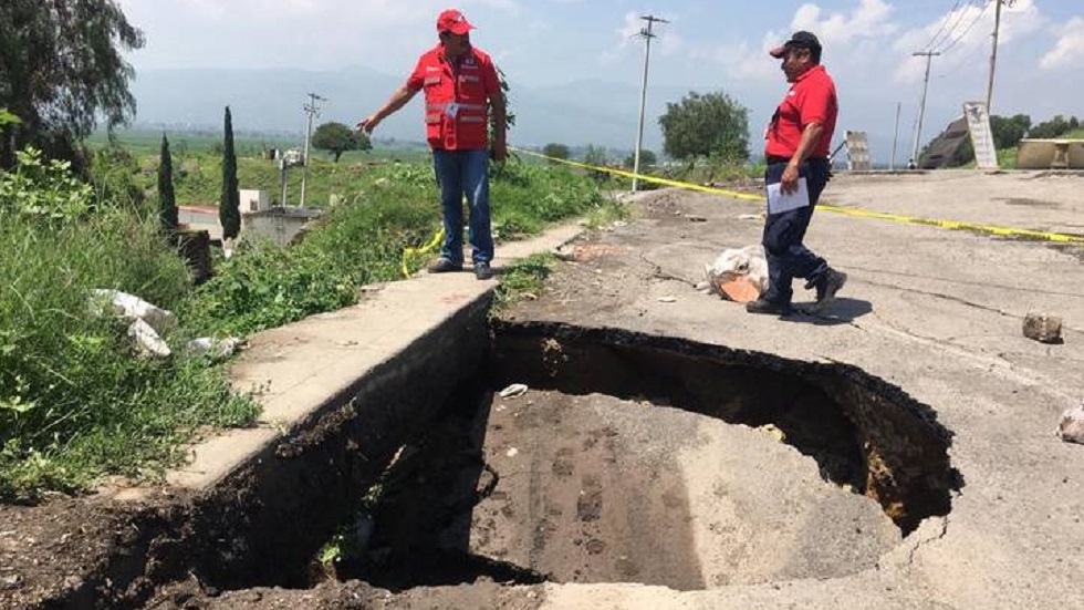Tiene Valle de Chalco alrededor de 10 socavones