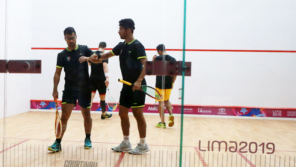 Squashistas mexicanos aseguran dos bronces en Lima 2019