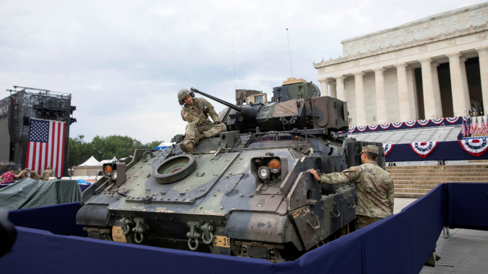 Trump presume poderío militar de EE.UU. en fiesta del 4 de julio - tanque-4-de-julio-eeuu