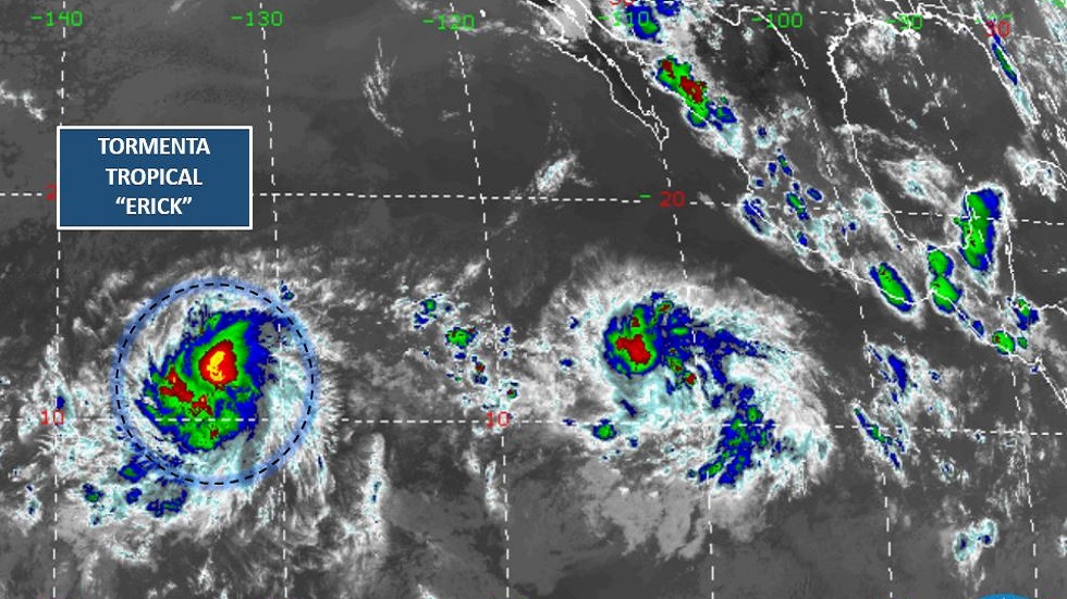 Tormenta tropical Erick se volverá huracán sin afectar a México