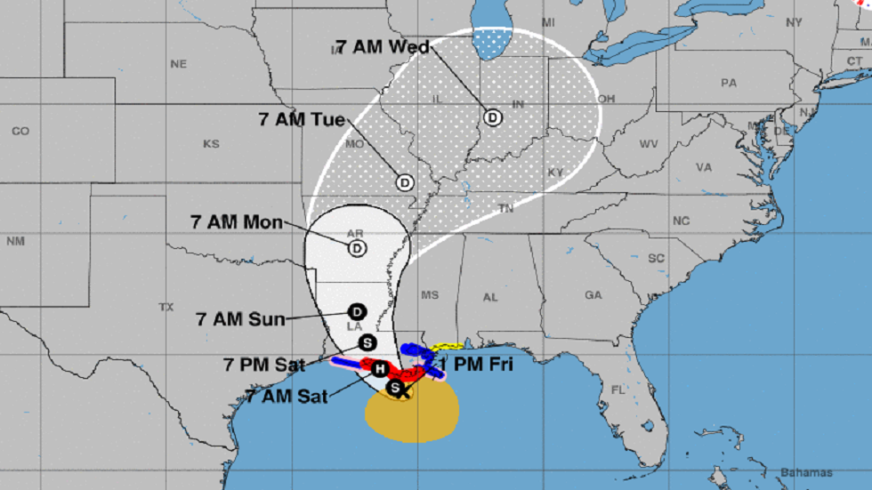 ‘Barry’ está a punto de ser huracán categoría 1