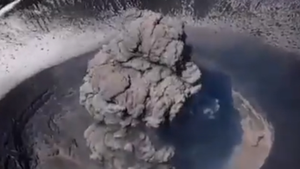 Cenapred y GN sobrevuelan el Popocatépetl