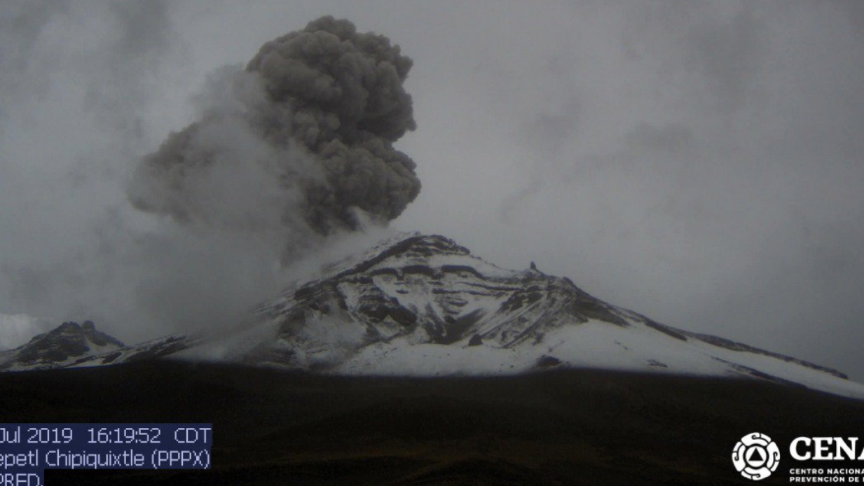Semáforo de Alerta en el Popocatépetl se encuentra en Amarillo Fase 2