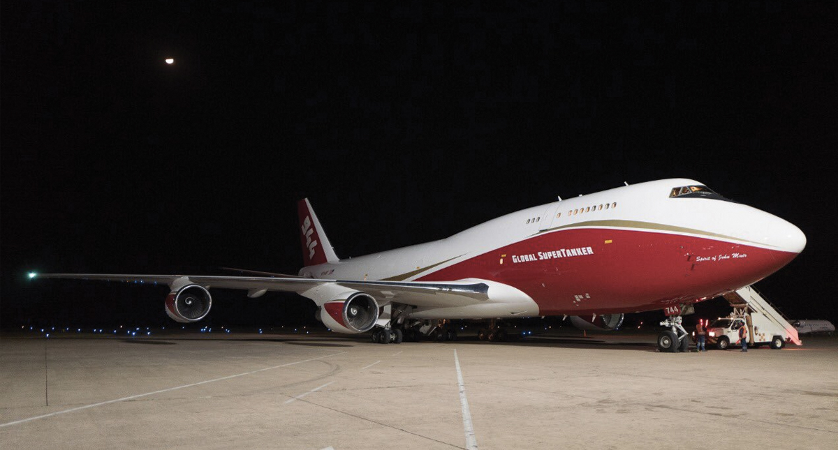 Boeing 747 Supertanker inicia combate de incendios en Bolivia Boeing 747 Supertanker inicia combate de incendios en Bolivia