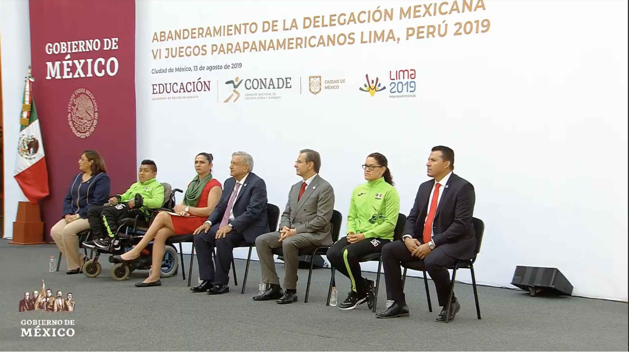 Abanderamiento de Delegación Mexicana de los VI Juegos Parapanamericanos Lima 2019