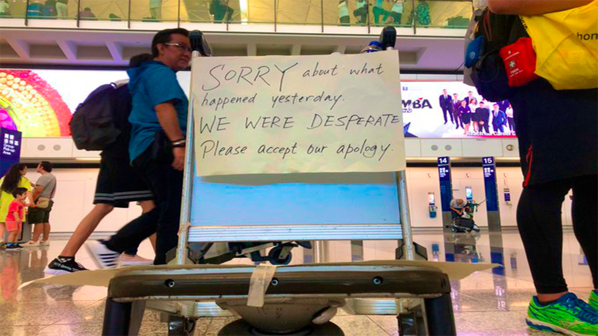 Reinician operaciones en el Aeropuerto de Hong Kong tras manifestaciones