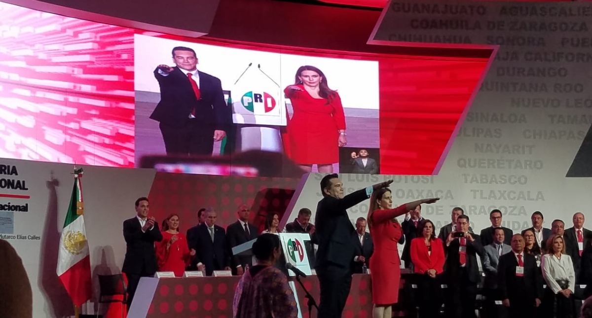 Alejandro Moreno rinde protesta como nuevo dirigente del PRI - alejandro-moreno-y-carolina-viggiano-pri-2