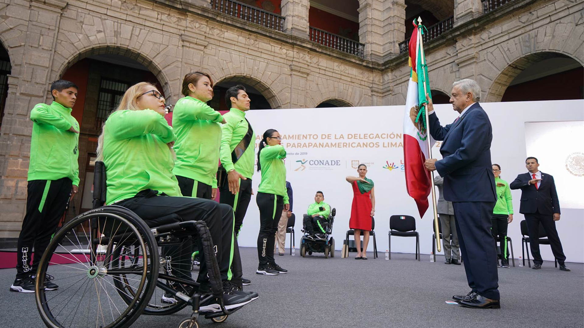 “¡Ánimo!”: felicita López Obrador a atletas parapanamericanos de Lima 2019