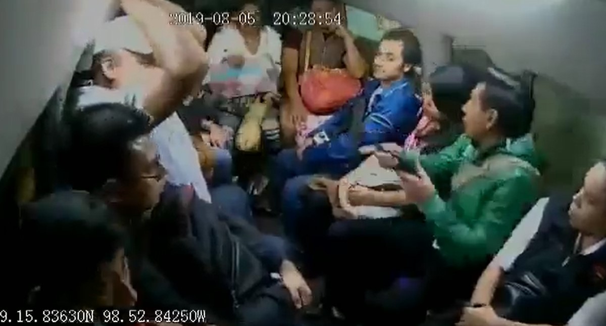 #Video Disparan en transporte público para asaltar en el Edomex