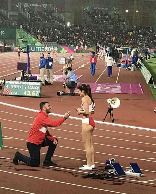 Atleta peruana recibe propuesta de matrimonio en plena pista - atleta-peruana