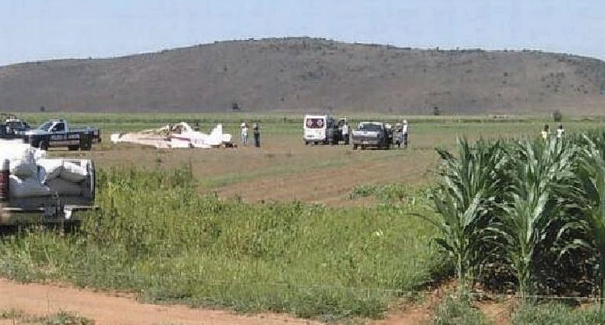 Desplome de aeronave en Chihuahua deja dos heridos