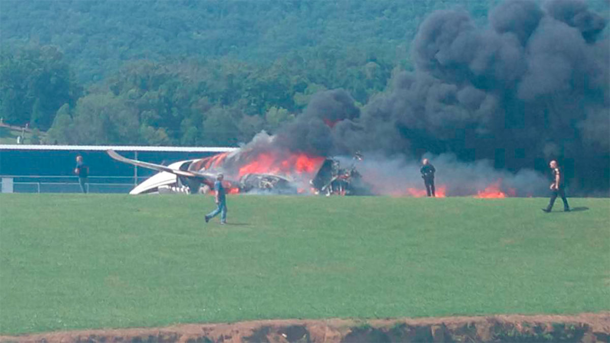 Piloto de Nascar sufre accidente aéreo en Tennessee Piloto de Nascar sufre accidente aéreo en Tennessee