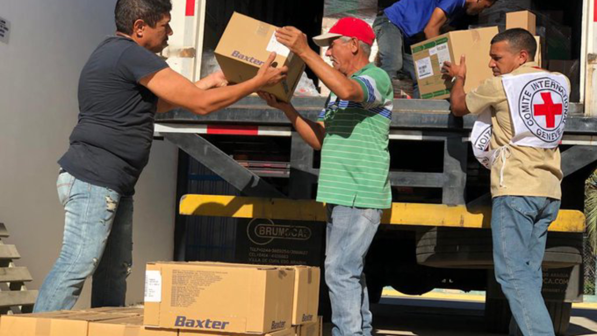 Ayuda humanitaria enviada por Cruz Roja a Venezuela se acerca a 100 toneladas
