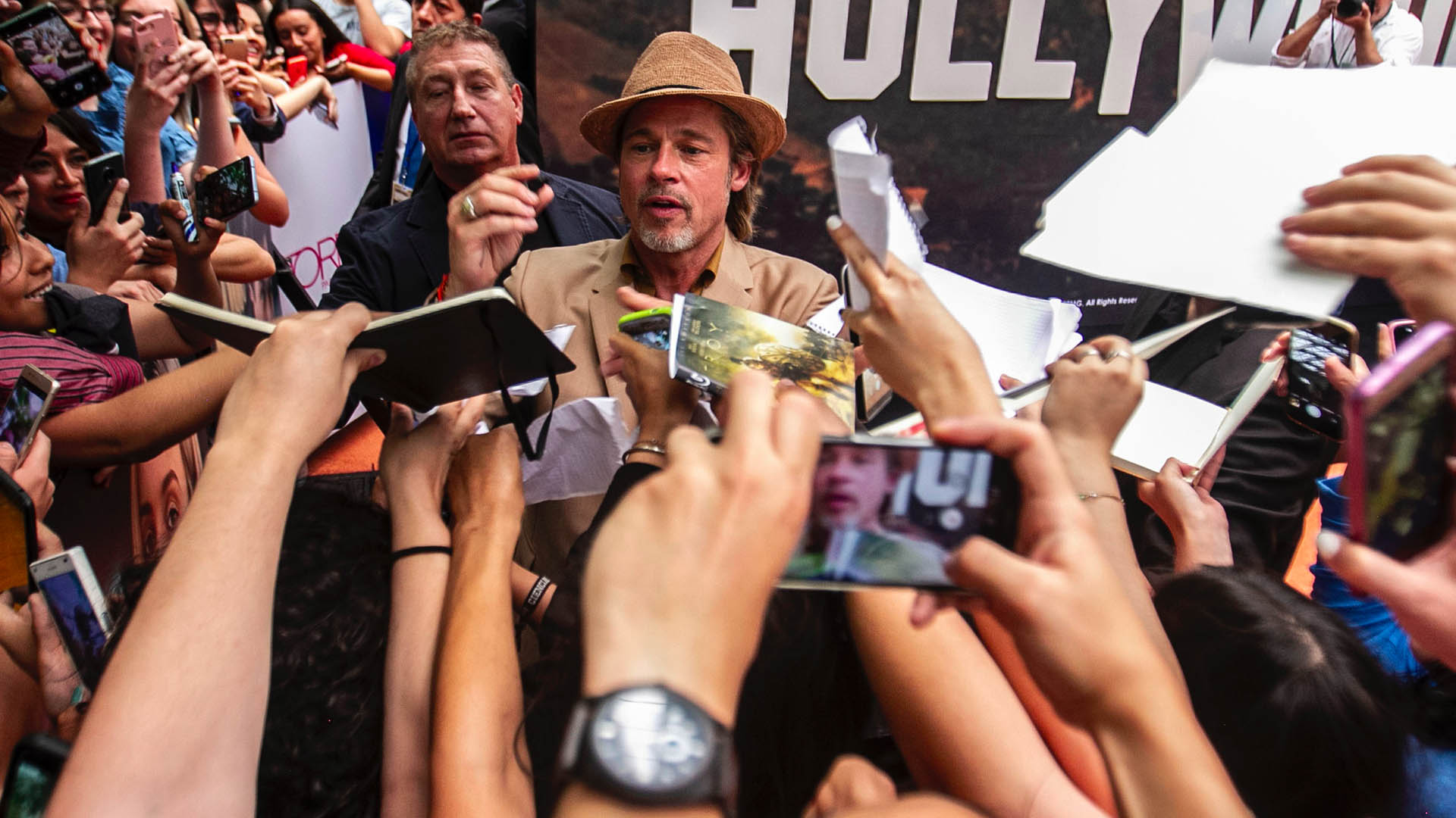 Brad Pitt promociona ‘Once upon a time… in Hollywood’ en México