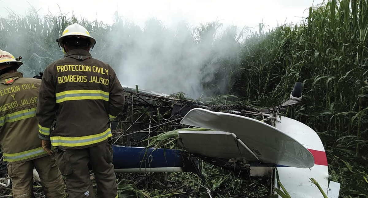 Caída de aeronave deja un muerto en Jalisco
