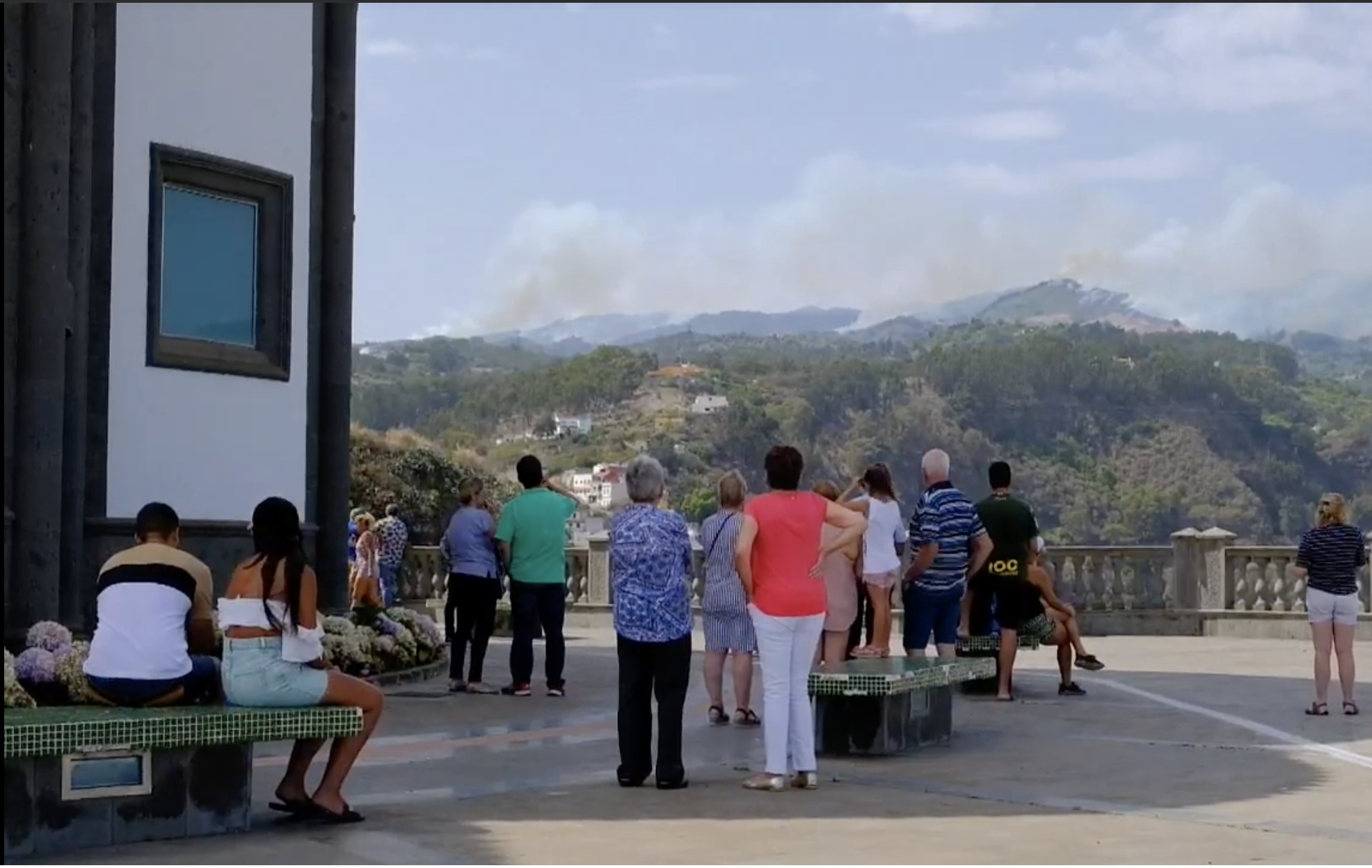 El fuego que avanza sin control en Gran Canaria