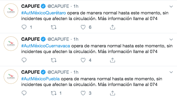 Autopistas que conectan con la capital operan con normalidad tras bloqueos - captura-de-pantalla-2019-08-10-a-las-105631