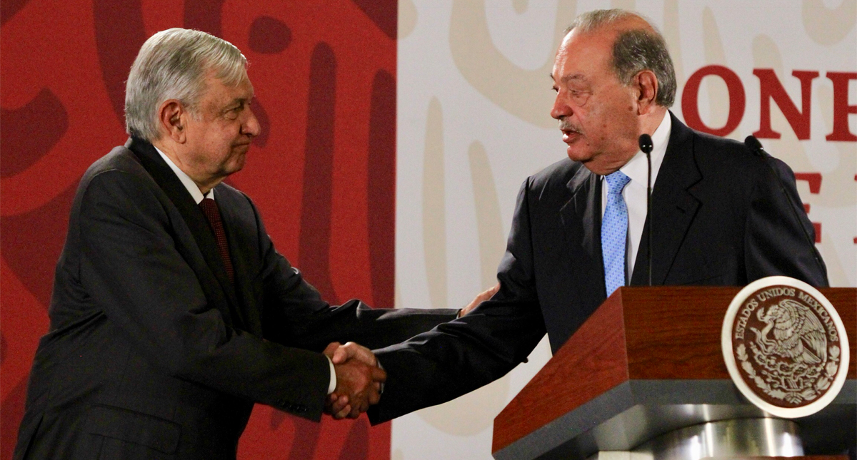 Slim niega frente al presidente corrupción en contratos de gasoductos