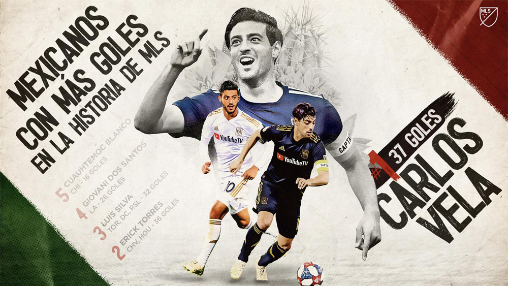 Carlos Vela el jugador mexicano con más goles en la MLS