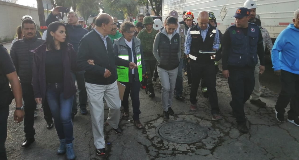 Sheinbaum recorre toma clandestina asegurada en Granjas México