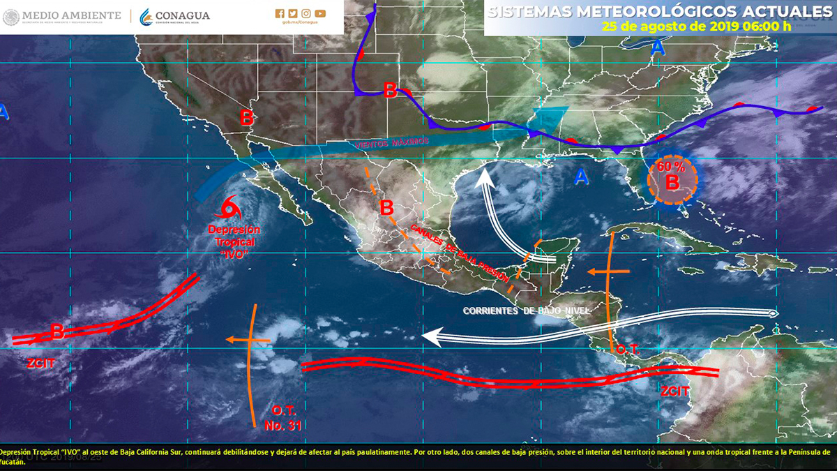 Ivo se degrada a depresión tropical